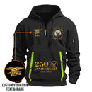 Personalized US Navy Quater Zip Hoodie KAQZ04