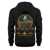 Personalized US Navy Quater Zip Hoodie KAQZ04