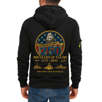Personalized US Navy Quater Zip Hoodie KAQZ04