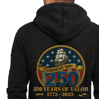 Personalized US Navy Quater Zip Hoodie KAQZ04