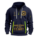 Personalized US Navy Quater Zip Hoodie KAQZ05