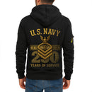 Personalized US Navy Quater Zip Hoodie KAQZ05