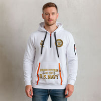 Personalized US Navy Quater Zip Hoodie KAQZ05