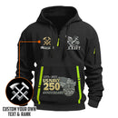 Personalized US Navy Quater Zip Hoodie KAQZ06