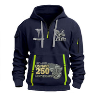 Personalized US Navy Quater Zip Hoodie KAQZ06