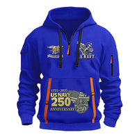 Personalized US Navy Quater Zip Hoodie KAQZ06