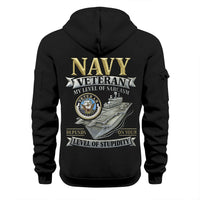 Personalized US Navy Quater Zip Hoodie KAQZ06