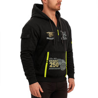 Personalized US Navy Quater Zip Hoodie KAQZ06
