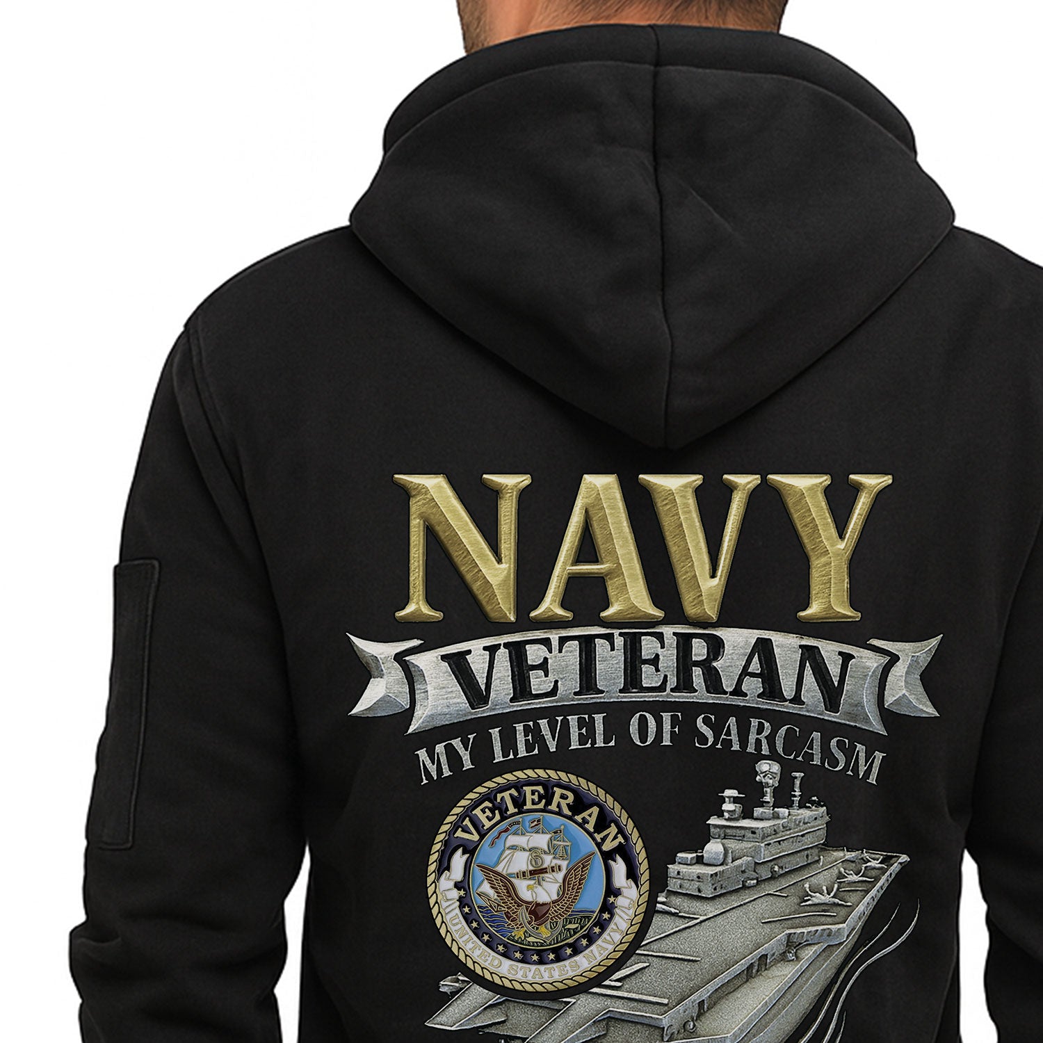 Personalized US Navy Quater Zip Hoodie KAQZ06
