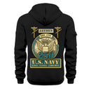 Personalized US Navy Quater Zip Hoodie KAQZ07