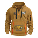 Personalized US Navy Quater Zip Hoodie KAQZ08