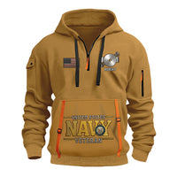 Personalized US Navy Quater Zip Hoodie KAQZ08