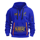 Personalized US Navy Quater Zip Hoodie KAQZ08