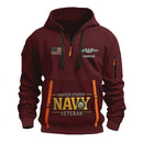 Personalized US Navy Quater Zip Hoodie KAQZ08