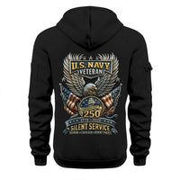Personalized US Navy Quater Zip Hoodie KAQZ08