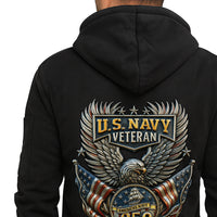 Personalized US Navy Quater Zip Hoodie KAQZ08