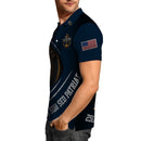 US Navy Polo Shirt – Eagle Seal & “Non Sibi Sed Patriae” Custom Rank