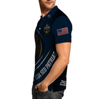 US Navy Polo Shirt – Eagle Seal & “Non Sibi Sed Patriae” Custom Rank