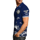 US Navy 250th Anniversary Polo Shirt – Warship & Submarine Tribute Polo Shirt
