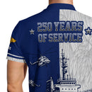 US Navy 250th Anniversary Polo Shirt – Warship & Submarine Tribute Polo Shirt