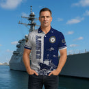 US Navy 250th Anniversary Polo Shirt – Warship & Submarine Tribute Polo Shirt