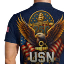 US Navy 250th Anniversary Polo Shirt – Eagle & Ship Crest Custom Tribute