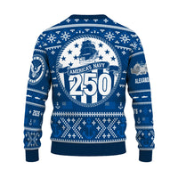 Personalized US Navy Christmas Ugly Sweater UST013