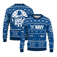 Personalized US Navy Christmas Ugly Sweater UST013
