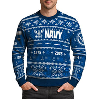 Personalized US Navy Christmas Ugly Sweater UST013