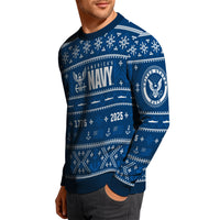 Personalized US Navy Christmas Ugly Sweater UST013