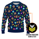 Personalized US Navy Christmas Ugly Sweater UST014
