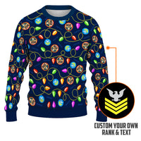 Personalized US Navy Christmas Ugly Sweater UST014