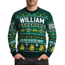 Personalized US Navy Christmas Ugly Sweater UST014