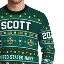 Personalized US Navy Christmas Ugly Sweater UST014