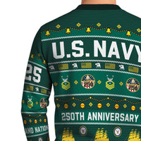 Personalized US Navy Christmas Ugly Sweater UST014