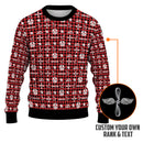 Personalized US Navy Christmas Ugly Sweater UST015