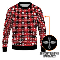 Personalized US Navy Christmas Ugly Sweater UST015