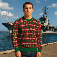 Personalized US Navy Christmas Ugly Sweater UST020