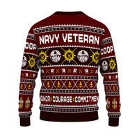 Personalized US Navy Christmas Ugly Sweater UST021