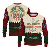 Personalized US Navy Christmas Ugly Sweater UST022