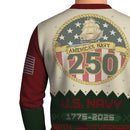 Personalized US Navy Christmas Ugly Sweater UST022