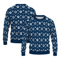 Personalized US Navy Christmas Ugly Sweater KAUST09
