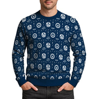 Personalized US Navy Christmas Ugly Sweater KAUST09