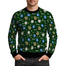 Personalized US Navy Christmas Ugly Sweater KAUST10