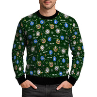 Personalized US Navy Christmas Ugly Sweater KAUST10