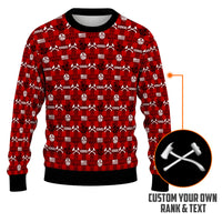 Personalized US Navy Christmas Ugly Sweater KAUST12