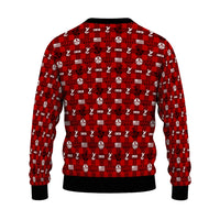 Personalized US Navy Christmas Ugly Sweater KAUST12