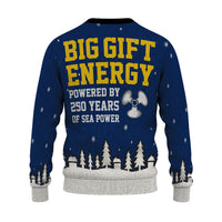 Personalized US Navy Christmas Ugly Sweater KAUST13