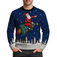 Personalized US Navy Christmas Ugly Sweater KAUST13