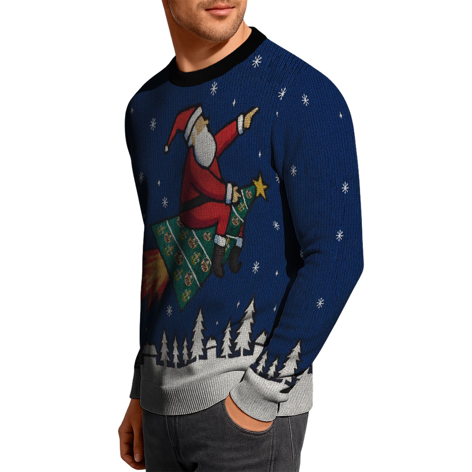 Personalized US Navy Christmas Ugly Sweater KAUST13